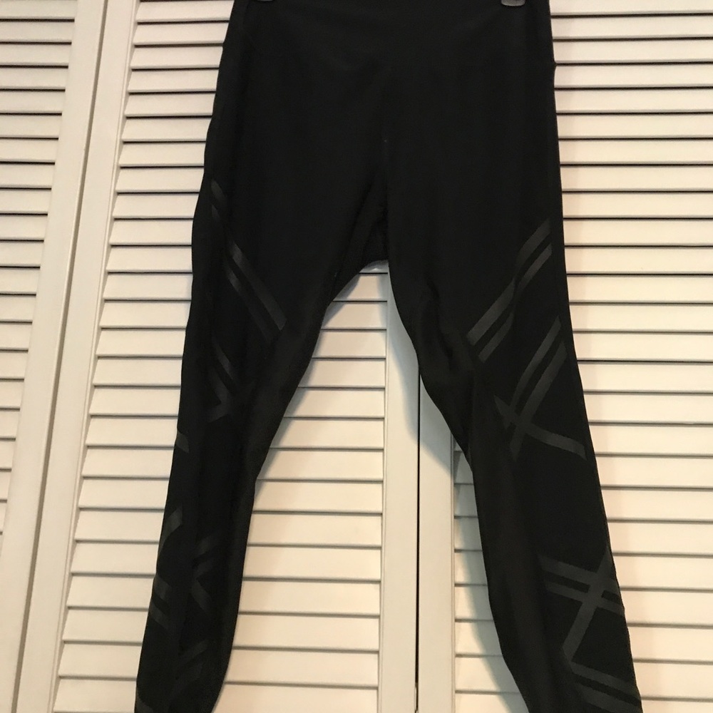RBX BLACK MESH HIGH WAISTED WORKOUT LEGGINGS - Picture 11 of 11